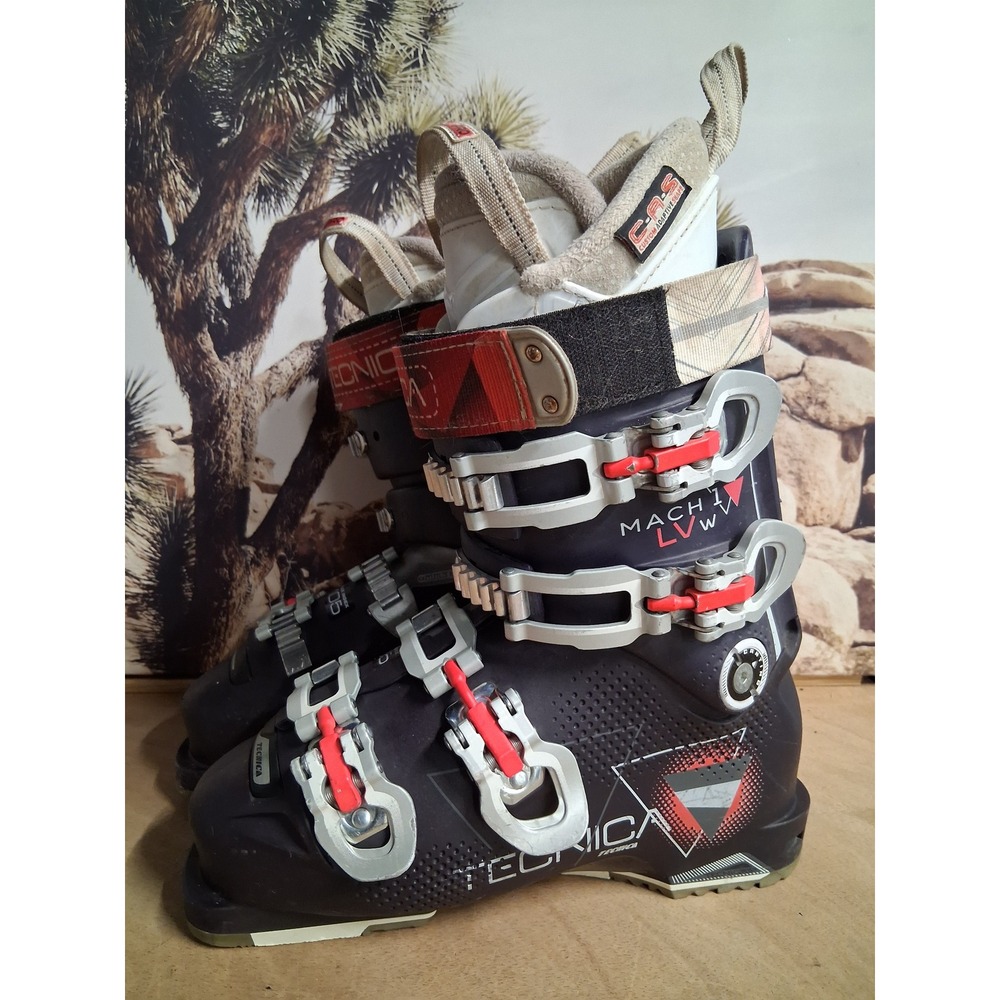 Tecnica Inferno 105 Womens Downhill Ski Boots Purple Black Size 24/24.5 280mm